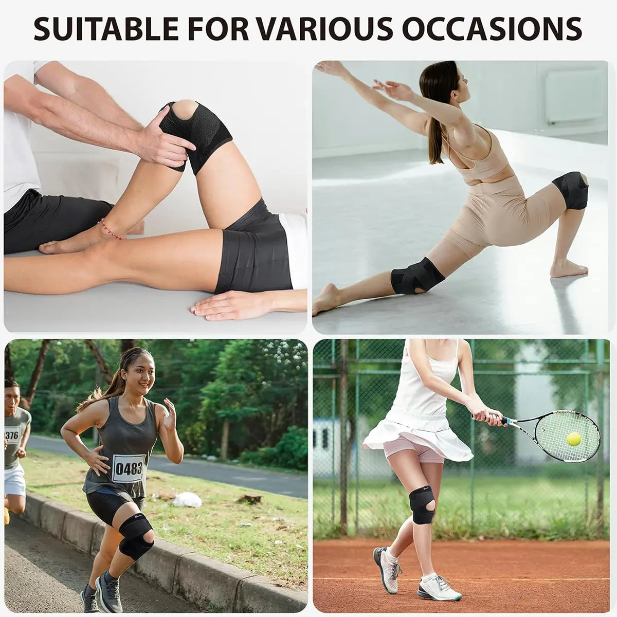 Extra Large Knee Brace with Side Stabilizers - Quick US Shipping - Clearance Sale